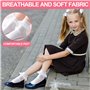 ChAusa 4 Paires Chaussettes à Volants Chaussette Bébé Fille en Dentelle,Chaussette Fillette pour Ballerine,Chaussettes Princesse