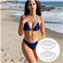 TenaLucy Coussinet Soutien Gorge et Volumateurs Silicone,1 Paire Coussinets de Push Up Faux Sein Rembourrage Coussinet Soutien-G