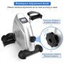 GOTOTOP Mini Vélo d'Appartement avec Moniteur LCD Mini Réglable Vélo Entraînement Pédalier Mouvement Convient pour Bras, Jambes,