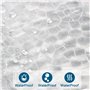 KILDOWS Rideau de Douche Anti Moisissure 180 X 200 cm，3D Transparent EVA Rideaux de Douche Lavable avec 12 Crochetspour Baignoir