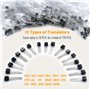 DIYoung 1390pcs Kit de Composants électroniques avec Diodes LED, Résistance de Couche Métallique, Boîtier de Condensateur électr