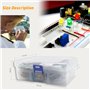 DIYoung 1390pcs Kit de Composants électroniques avec Diodes LED, Résistance de Couche Métallique, Boîtier de Condensateur électr
