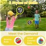 YBCCBY Raquette de Tennis pour Enfants, Raquette Badminton Enfant Balles et Raquettes de Plage Plastique Jeu de Raquette Légères