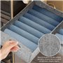 YBCCBY 2PCS Panier de Rangement en Feutre, 31*25*15cm Boite Rangement Feutre de Gris Boîte de Rangement Pliable Cubes de Rangeme