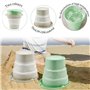 YBCCBY Lot de 2 Seau Pliable 5L, Seau Retractable Pliable en Plastique Bassine Pliable avec Poignée Bassine Pliable avec Poignée