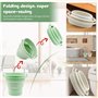 YBCCBY Lot de 2 Seau Pliable 5L, Seau Retractable Pliable en Plastique Bassine Pliable avec Poignée Bassine Pliable avec Poignée