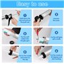 YBCCBY Pistolet à Cartouche, 600ML Pistolet à Calfeutrer en Silicone pour Tube d'aluminium Pistolet à Main Pistolet à Calfeutrer