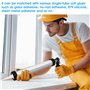 YBCCBY Pistolet à Cartouche, 600ML Pistolet à Calfeutrer en Silicone pour Tube d'aluminium Pistolet à Main Pistolet à Calfeutrer