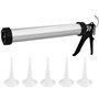 YBCCBY Pistolet à Cartouche, 600ML Pistolet à Calfeutrer en Silicone pour Tube d'aluminium Pistolet à Main Pistolet à Calfeutrer