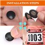 Aimants pour Numéro de Départ 4 Boutons en Tissu 8 Pièces Fixation Magnétique Dorsale Clips Magnétiques pour Marathon Aimants po