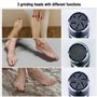 Kikuo Râpe à Pieds Electrique, Râpeuse Pieds Electrique Lime à Pied Avec Chambre à Vide et 2 vitesses, Rechargeable IPX7 Etanche