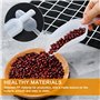 4 Pièces Pelles à Glace En Plastique, pelles à glace transparentes réutilisables en plastique pour Mariage Anniversaire Cuisine 