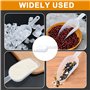 4 Pièces Pelles à Glace En Plastique, pelles à glace transparentes réutilisables en plastique pour Mariage Anniversaire Cuisine 