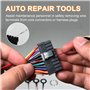 26 Pièces Outils pour Enlever les Bornes, Auto Terminals Enlèvement Outil, Outil d'épingle Terminal Removal Tool, Extracteurs de