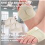 String Pied pour Danse Coussin de Pieds, Antidérapant Protection Pied pour Danse Ballet Belly Chaussettes Pad Chaussures, Avant-