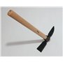 Binette de plantation classique forgée de 50 cm pour fleurs et légumes, creuser le mattock pour la culture et le désherbage, bin