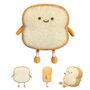 Auptiz Oreiller en Peluche pour Pain grillé