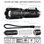 DaskFire 2 en 1 Lampe Torche LED Puissante 900Lumens Lampe UV 395NM Lumière Ultraviolet 4 Modes Eclairage Lampe de Poche Zoomabl
