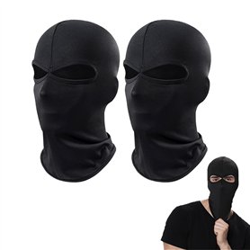 SEFIRST 2 Pcs Cagoule Masque de Ski 2 Trous