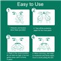 JIEYUCHU Bandelettes Nasales 60 Pcs, Écarteur Nasal, Breathe Better, Aide à Réduire les Ronflements, Écarteur de Narines Bande p