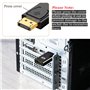 Adaptateur Displayport Mâle vers HDMI Femelle Compatible avec Ordinateur De Bureau