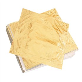 NXPUXP 100 Feuilles De Feuille D'or D'imitation