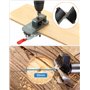 QWORK® Gabarit de charnière 35mm, gabarit de perçage pour charnières invisible, localisateur de guide de perçage