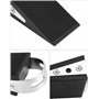 QWORK® Lot de 4 cales de porte en caoutchouc, cales de butée de porte robustes, base antidérapante, noir, adaptées aux portes lo
