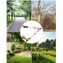 QWORK® secateur telescopique 66-103CM, acier allié SK5, ouverture maximale 10 cm