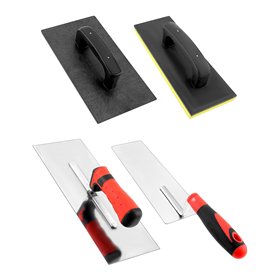 QWORK® Kit 4 pièces pour travaux de plâtrerie