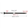 QWORK® Extracteur de Joint d'Injecteur, Acier au Carbone, Universel pour Voiture - Noir, 4.5 mm -13.2 mm