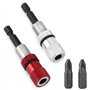 QWORK® 2Pcs Porte-Embouts Magnétique avec Butée de Profondeur