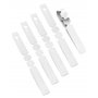 QWORK 300 Pièces Étiquette de Jardinage en Plastique, Pancarte Potager Suspendue, 2x21cm, Blanc