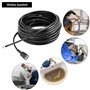 QWORK® Tuyau de nettoyage de tuyaux 30M 180bar, tuyau déboucheur flexible, avec adaptateur, compatible avec les nettoyeurs haute