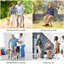 LINGTHIN Cannes de siège pour Hommes d'une capacité de 120kg, Cannes de siège Pliantes réglables en Hauteur, Cannes et tabourets