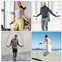 Corde à sauter sans fil pour adultes - Corde à sauter avec balle de gravité pour entraînement à la maison - Corde à sauter sans 