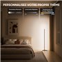 Mtutu Lampadaire LED 140cm Lampadaire sur Pied RGBIC avec Télécommande/App, Amovible, Dimmable, Sync Musicale, Mode DIY - Lampe 