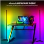 Mtutu Lampadaire LED 140cm Lampadaire sur Pied RGBIC avec Télécommande/App, Amovible, Dimmable, Sync Musicale, Mode DIY - Lampe 