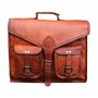 Jaald 40 Cm Mallette Porte-Documents Serviette Sac Messenger À Bandoulière’Épaule Sac À Dos Convertible en Cuir pour Ordinateur 