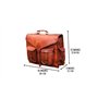 Jaald 40 Cm Mallette Porte-Documents Serviette Sac Messenger À Bandoulière’Épaule Sac À Dos Convertible en Cuir pour Ordinateur 