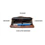 Jaald 40 Cm Mallette Porte-Documents Serviette Sac Messenger À Bandoulière’Épaule Sac À Dos Convertible en Cuir pour Ordinateur 