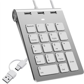 Pavé numérique filaire USB C/USB A