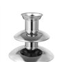 Fontaine à chocolat électrique à 4 étages en acier inoxydable 170 W avec fond chaud pour fondue au chocolat, tour de 1,8 l, pour