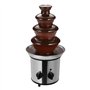 Fontaine à chocolat électrique à 4 étages en acier inoxydable 170 W avec fond chaud pour fondue au chocolat, tour de 1,8 l, pour