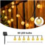 9M 60LEDs Guirlande Lumineuse Exterieure