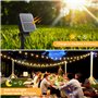 STANBOW Guirlande Solaire Exterieur, 9M 60LEDs Guirlande Lumineuse Exterieure, 8 Modes IP65 Étanche Guirlande Lumineuse Exterieu