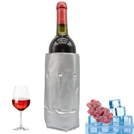 Sac isotherme à vin pliable en PVC transparent pour glace