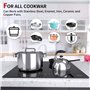 Plaque de Cuisson en Vitrocéramique 6000W Encastrable Table de cuisson 4 foyers verre Capteur Contrôles Tactiles Plaque 4 Feux c