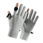 Fencelly Gants d'été en soie de glace, gants de UV, antidérapants, respirants, 2 coupes, gants pour homme, pour la pêche, la cou