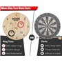 TUAHOO Jeu d'Adresse en Bois pour intérieur et extérieur, Anneau Toss Jeu pour Enfants et Adultes, Jeu de Lancer fêtes de Jardin